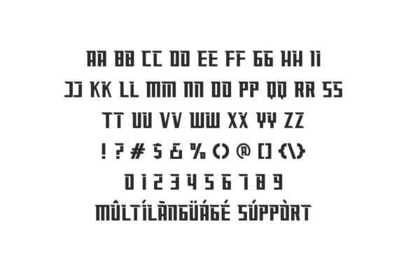 Raceout Font PNG with transparent background - Preview 3