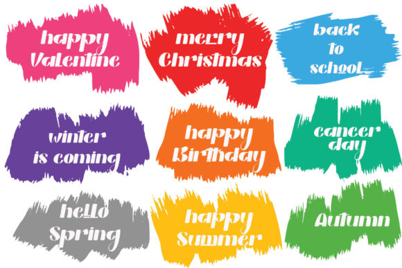 Rellya Font PNG with transparent background - Preview 6