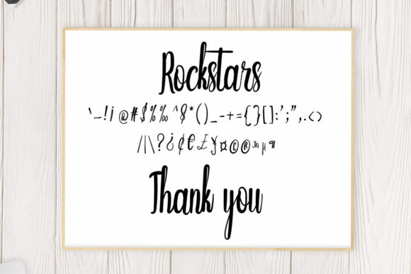 Rockstars Font PNG with transparent background - Preview 5