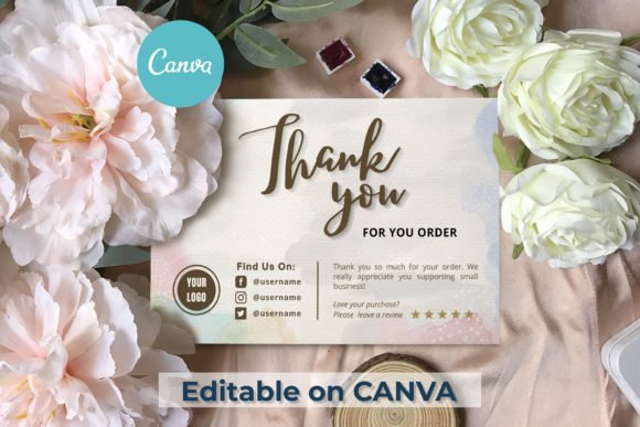 Thank You Card Canva Template