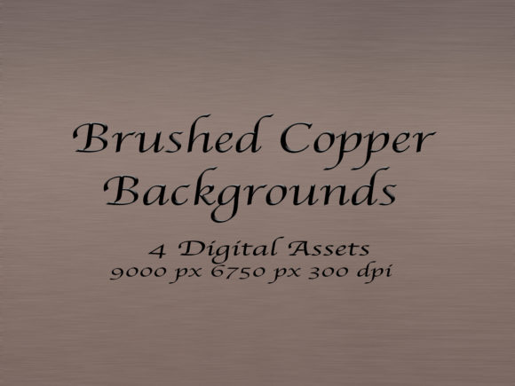 4 Brushed Copper Textures