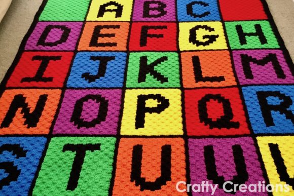 ABC Alphabet Blanket Crochet Pattern