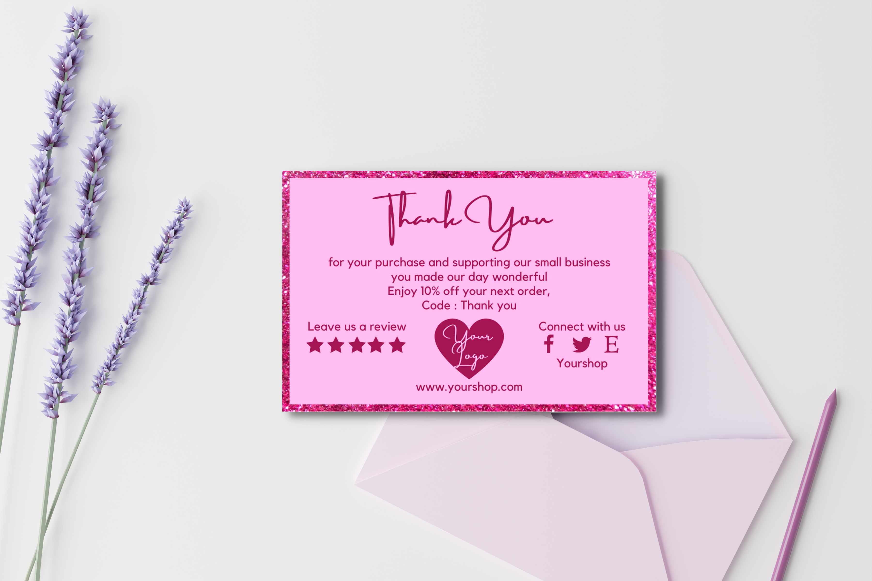 Canva Thank You Card Template 43