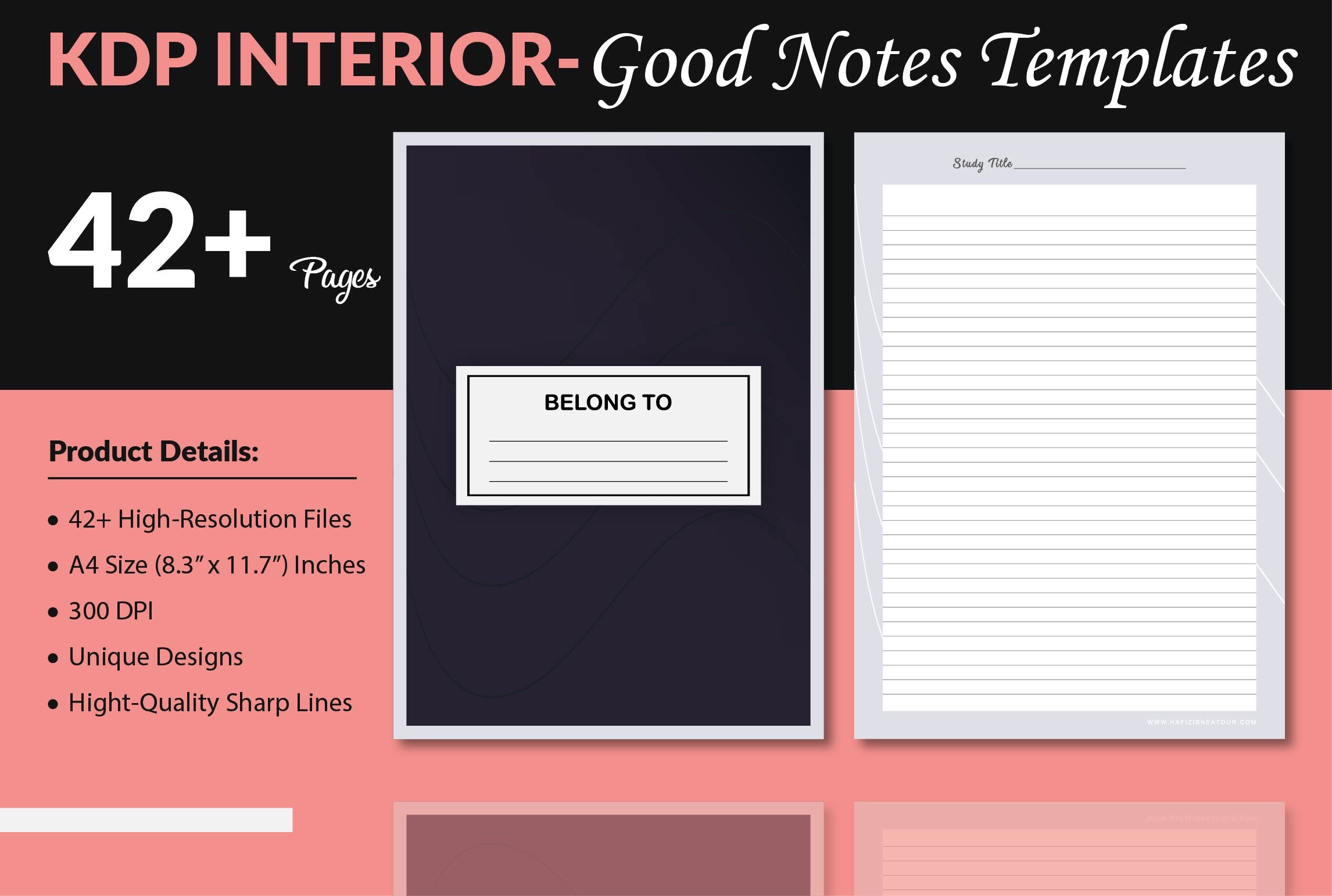 Good Notes Planners - KDP Interior Graphic by Finer Designers ...