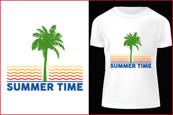 Summer Time T-shirt Design Illustration Graphic by AS Ashik · Creative ...