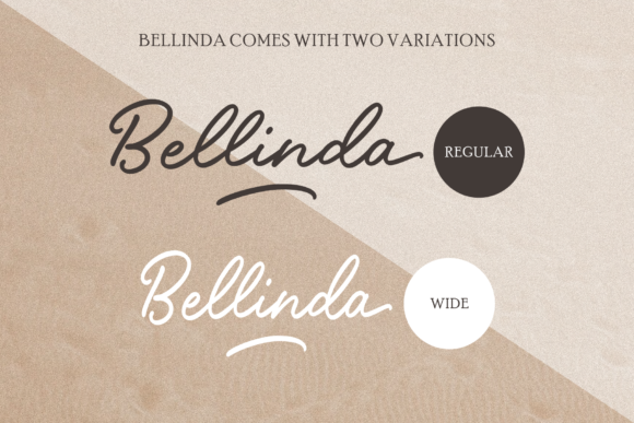 Bellinda – Modern Calligraphy Fonts Font PNG with transparent background - Preview 1