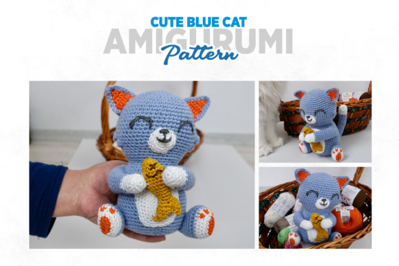 CROCHET PATTERN: Cat Who Loves the Fish