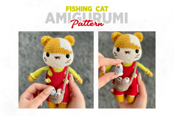 CROCHET PATTERN: Fishing Cat