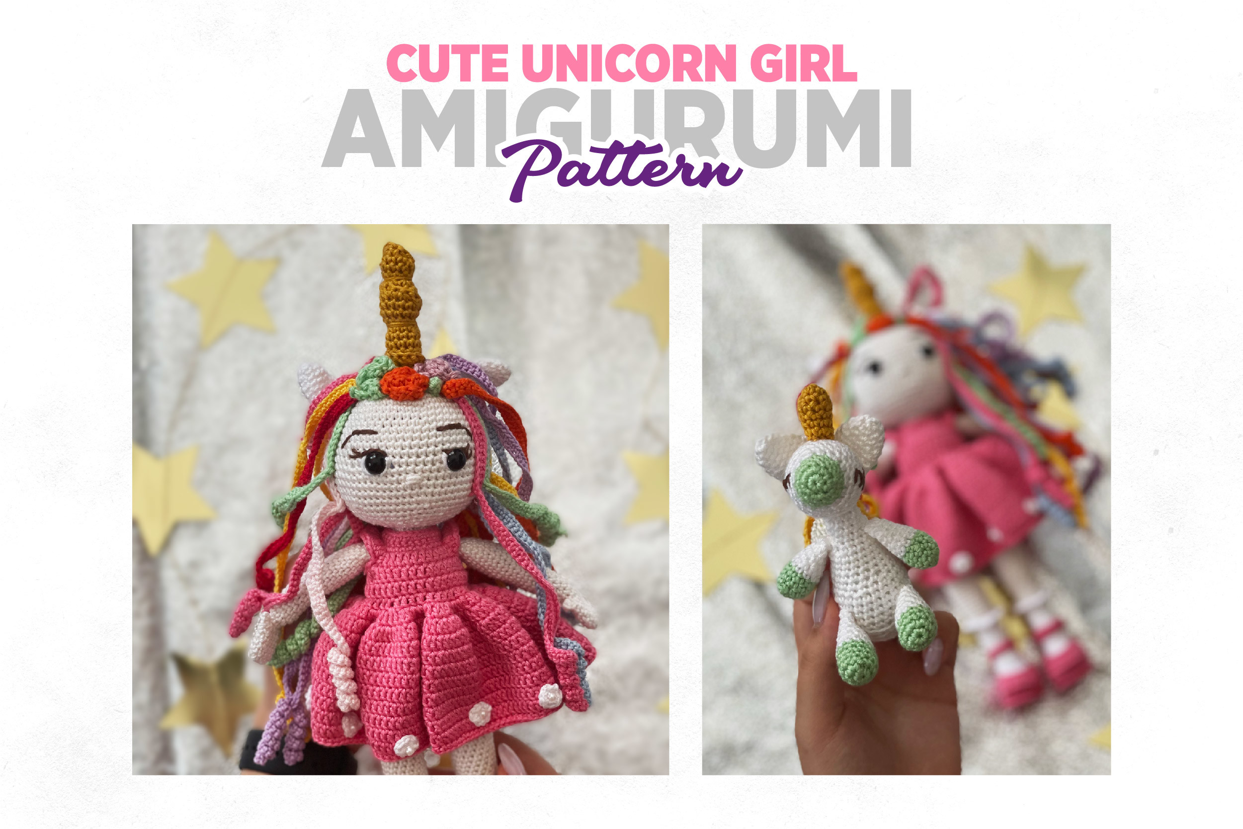 CROCHET PATTERN: Unicorn Girl