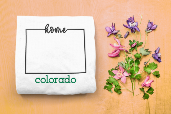Colorado Home State Outline
