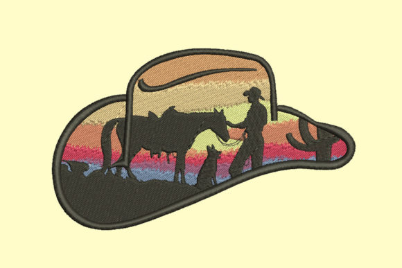Cowboy with Horse