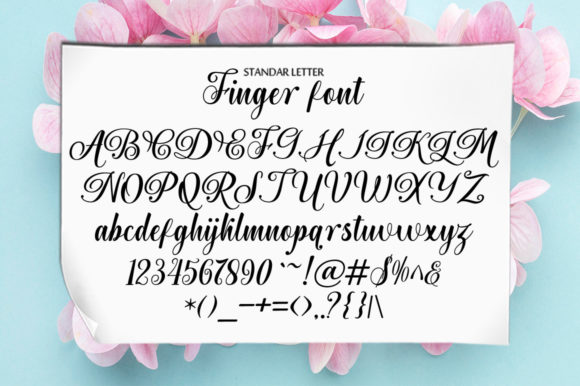 Finger Font - Preview 2