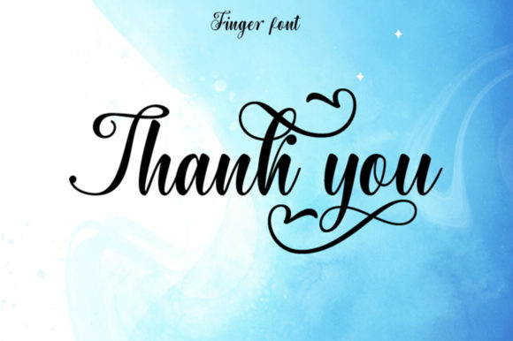 Finger Font - Preview 6