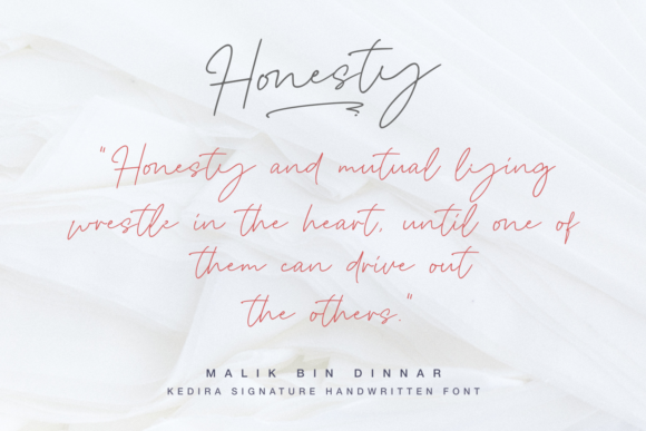 Kedira Signature Font PNG with transparent background - Preview 5