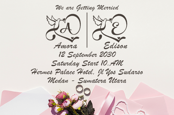 Lovebird Monogram Font PNG with transparent background - Preview 1