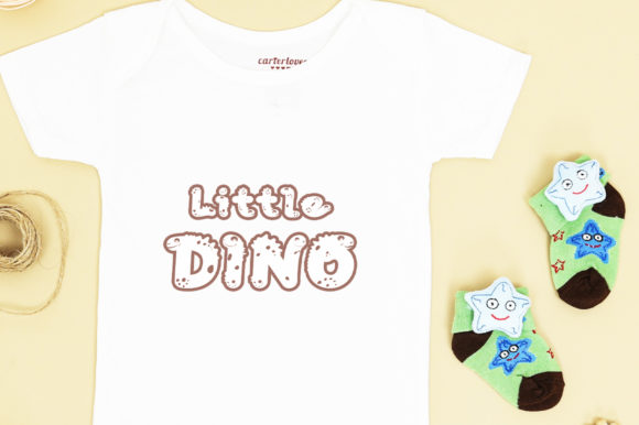 Lucky Dino Font PNG with transparent background - Preview 3