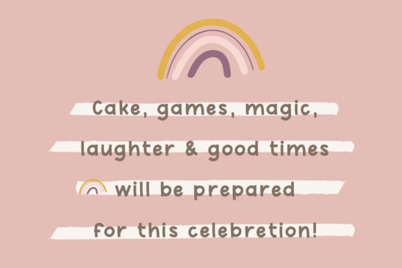 Munch Krunch Font PNG with transparent background - Preview 3