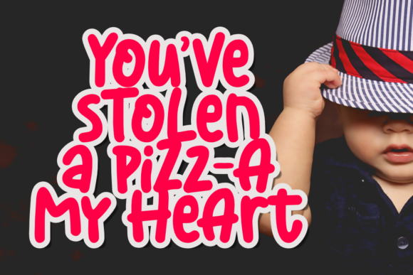 Pizza Mania Font PNG with transparent background - Preview 4