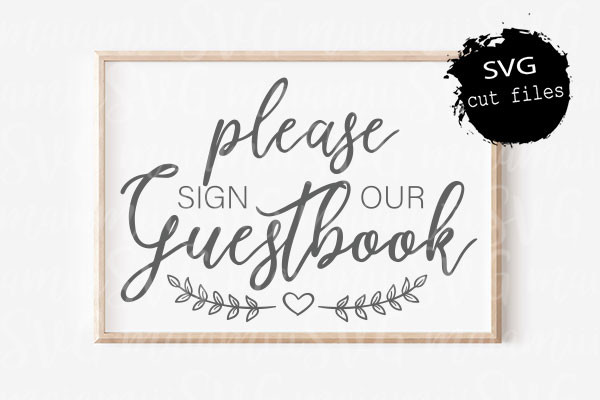 Please Sign Our Guestbook Svg