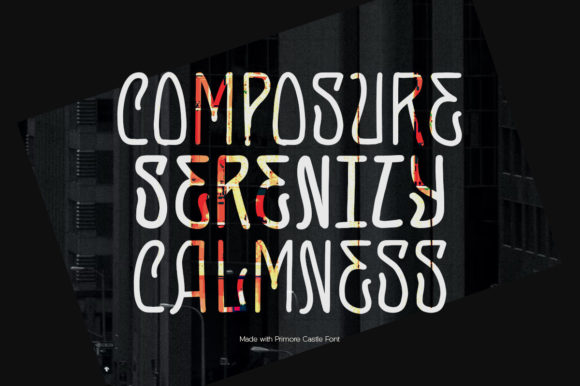 Primore Castle Font PNG with transparent background - Preview 3