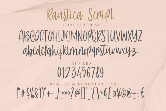 Raustica Font PNG with transparent background - Preview 3
