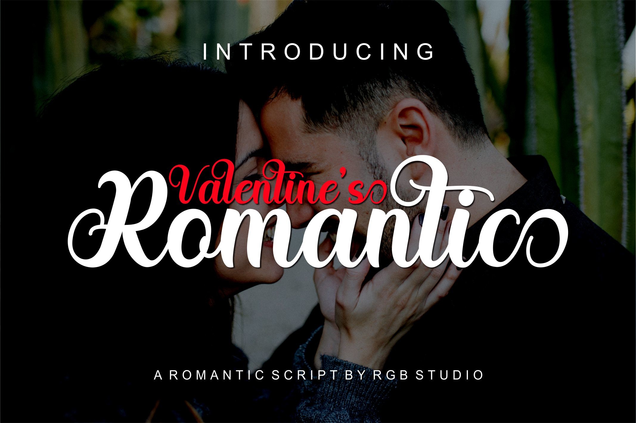 Valentines Romantic preview, elegant calligraphy
