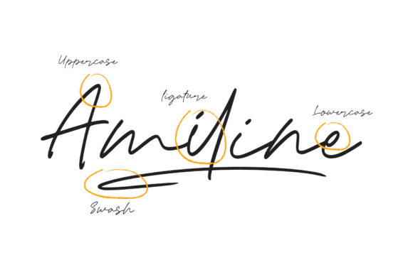 Amiline Font - Preview 3