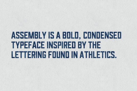 Assembly Font - Preview 2