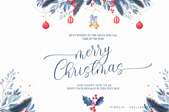 Finolia Font PNG with transparent background - Preview 4