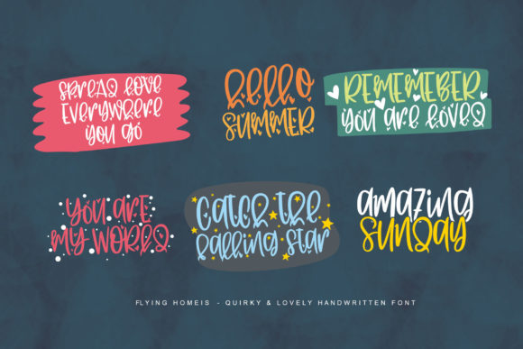 Flying Homies Font - Preview 1