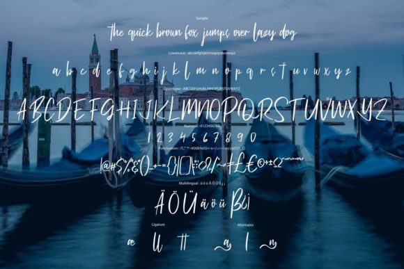 Gadlony Font PNG with transparent background - Preview 5