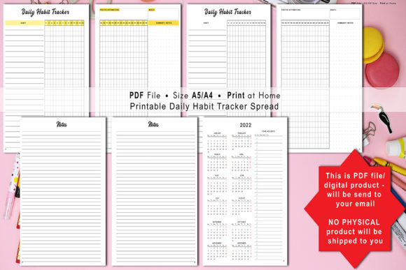 Habit Tracker Printable Planner