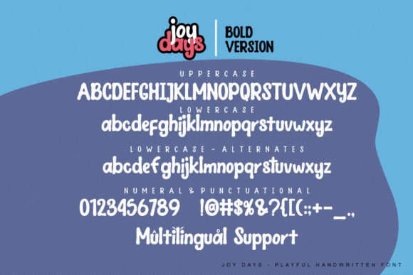 Joy Days Font PNG with transparent background - Preview 5