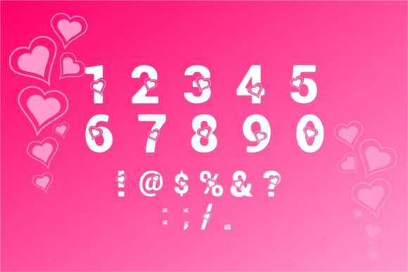 Lovely Amore Font PNG with transparent background - Preview 2