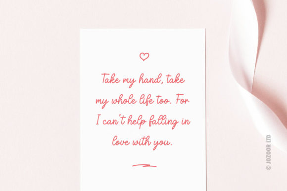 Malia Love You Font PNG with transparent background - Preview 3