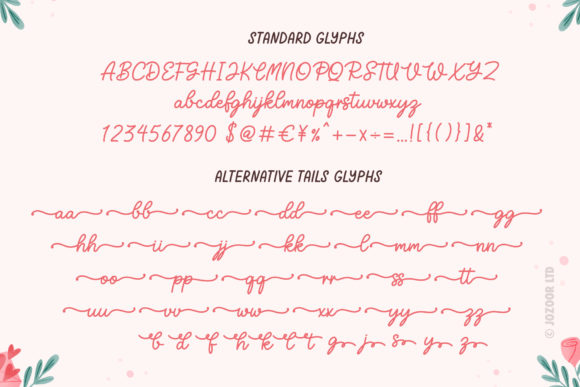 Malia Love You Font PNG with transparent background - Preview 5