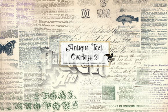 Antique Text Overlays 2