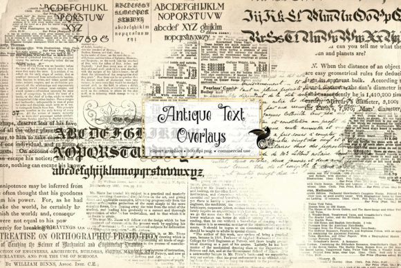 Antique Text Overlays