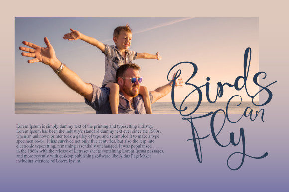 Beauty Azure Font - Preview 1
