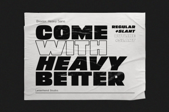 Brexter Font PNG with transparent background - Preview 3