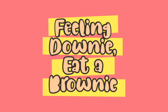 Brownies Almond Font - Preview 2