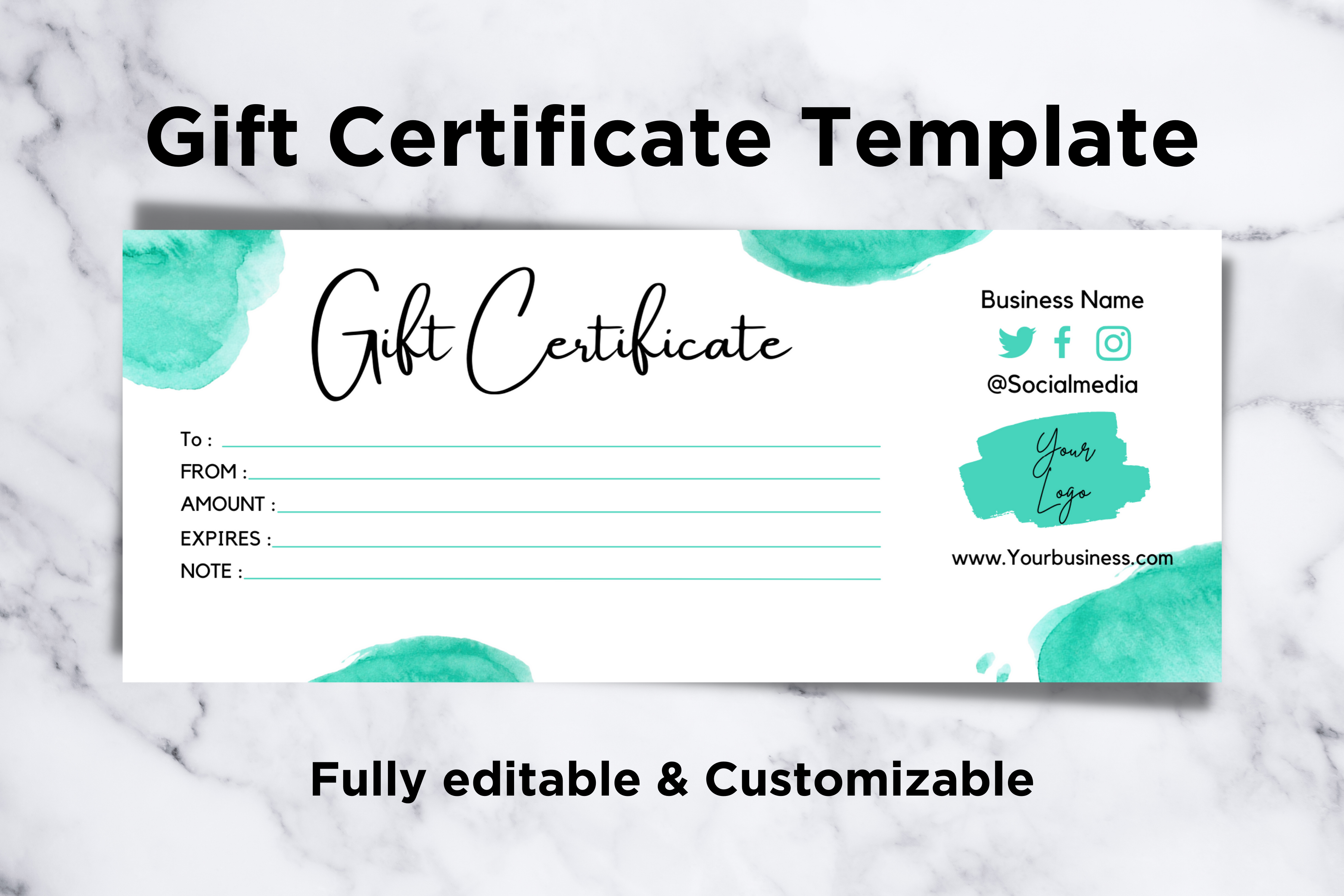 Canva Gift Certificate Template 3