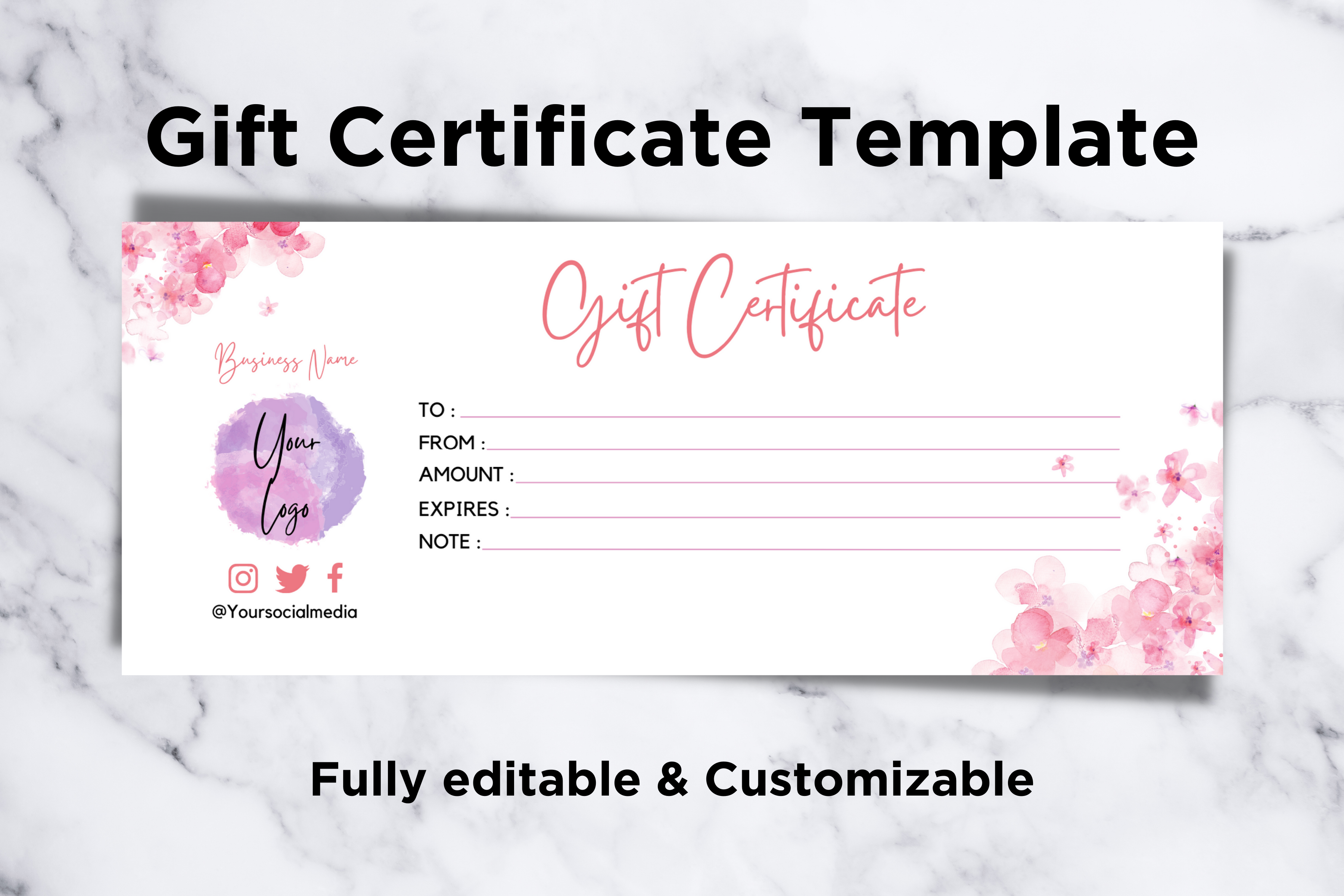 Canva Gift Certificate Template 4