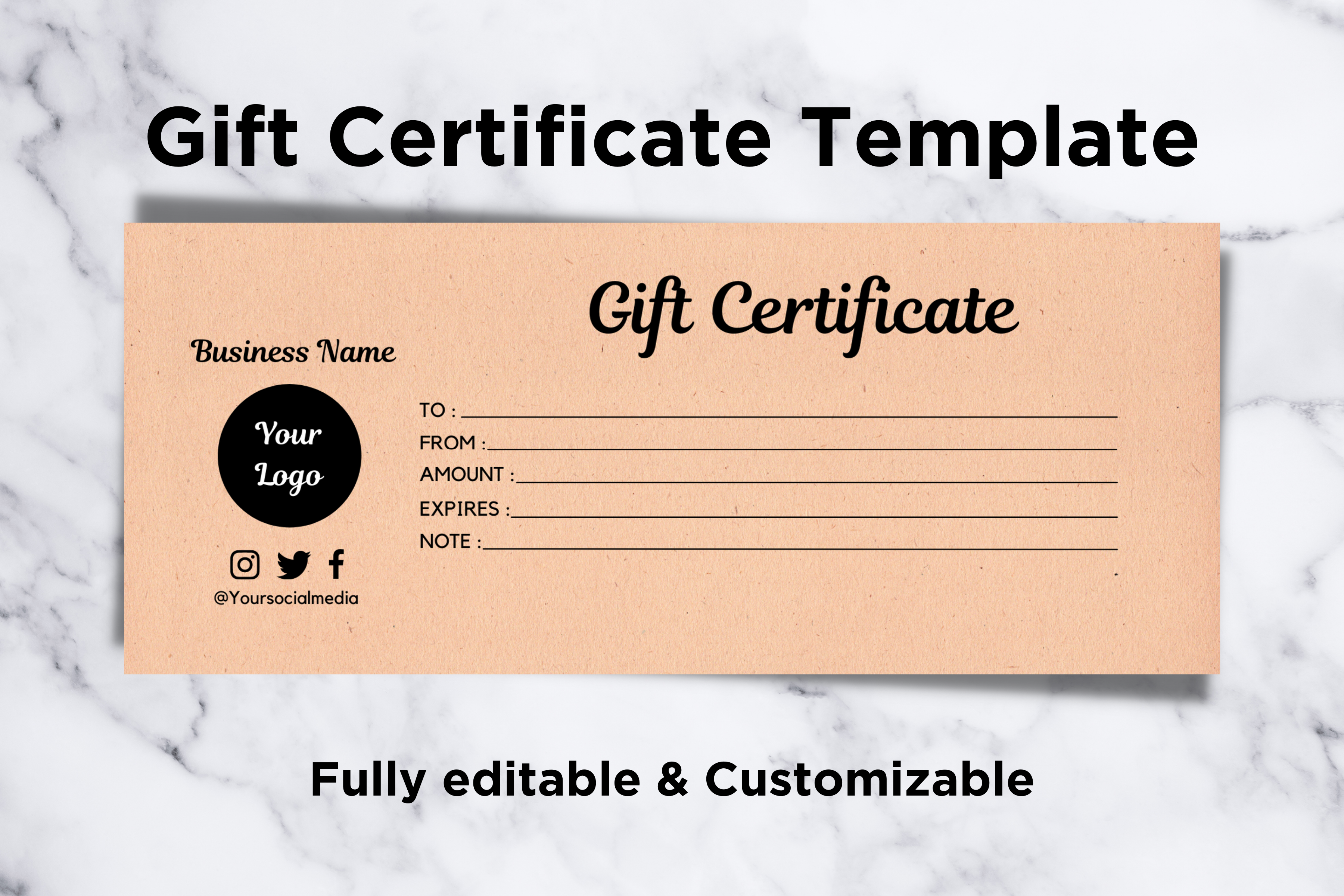 Canva Gift Certificate Template 5