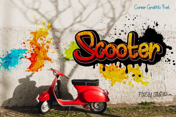 Corner Graffiti Font - Preview 1