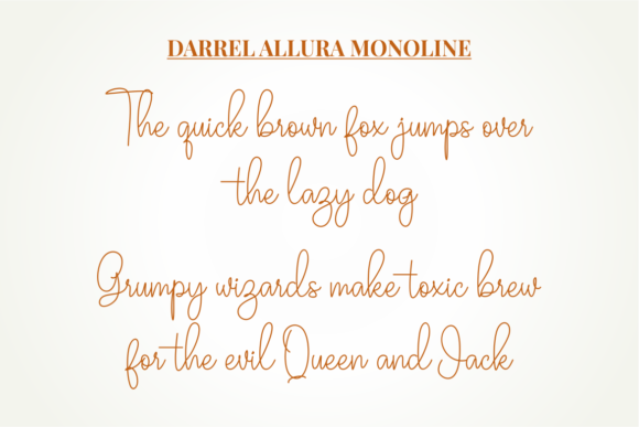 Darrel Allura Monoline Font - Preview 4