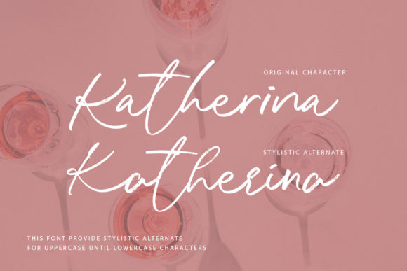 Katherina Font PNG with transparent background - Preview 2