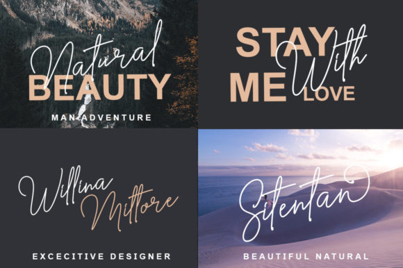 Kithen Mellogia Font PNG with transparent background - Preview 2