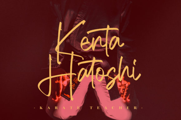 Kungfu Fighter Font PNG with transparent background - Preview 2