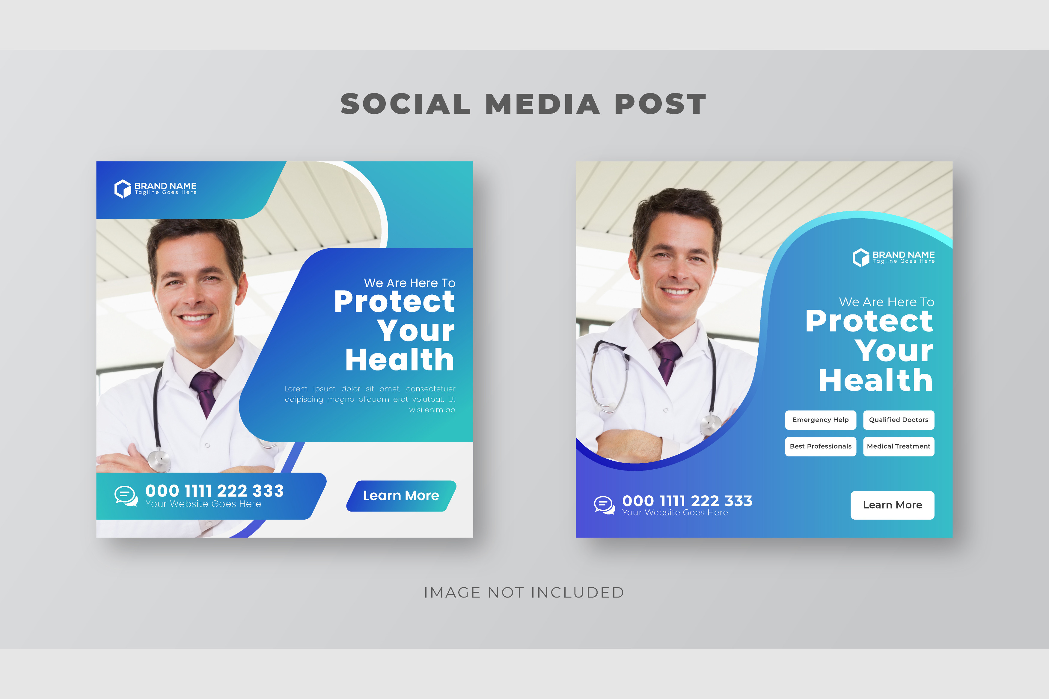 Medical Social Media Post Design Graphic by SB-SHAPE · Creative Fabrica